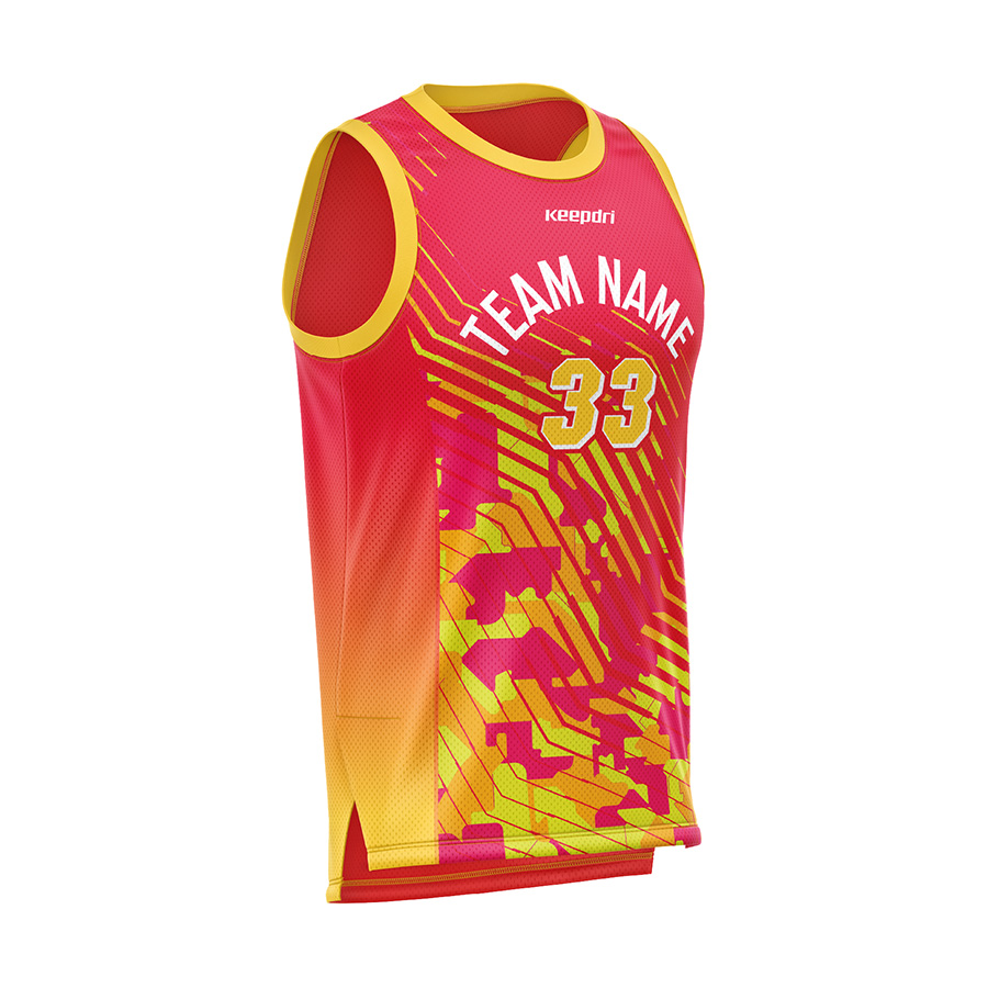 Custom Basketball Jerseys - Camo Pattern - Image 2