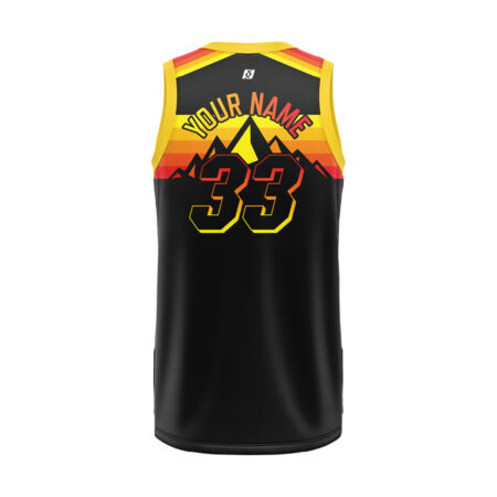 Custom Basketball Jerseys - Mountain Pattern - Image 3