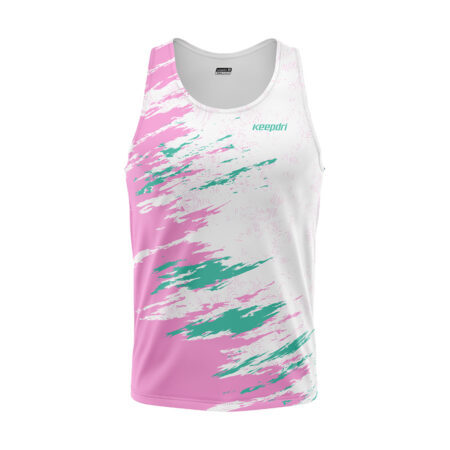 Custom Sports Tank Tops & Singlets - Brush Pattern
