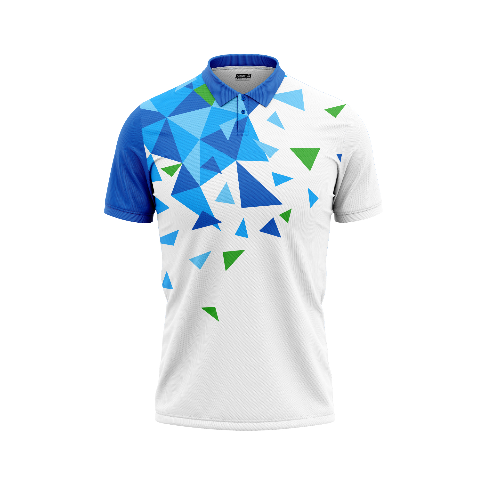 Custom Pickleball & Tennis Polo – Geometric Triangles