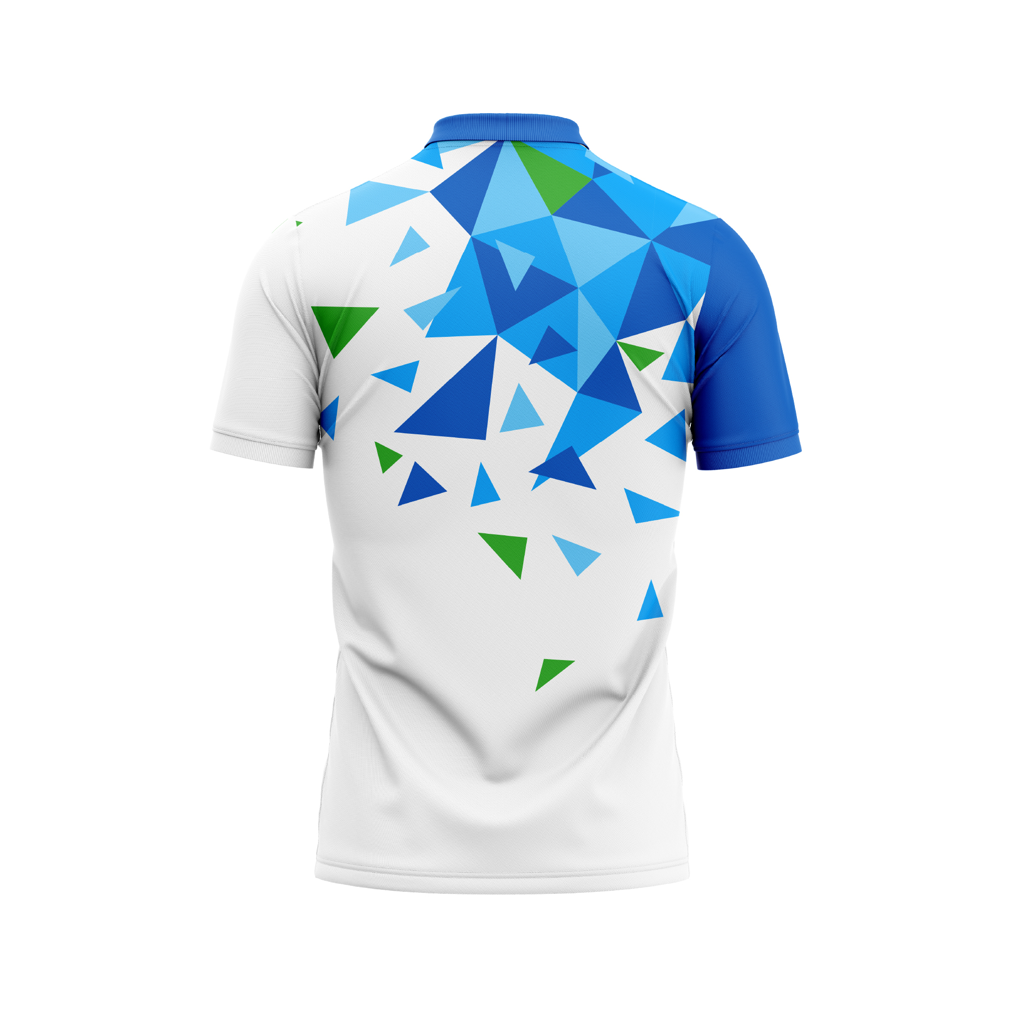 Custom Pickleball & Tennis Polo – Geometric Triangles - Image 2