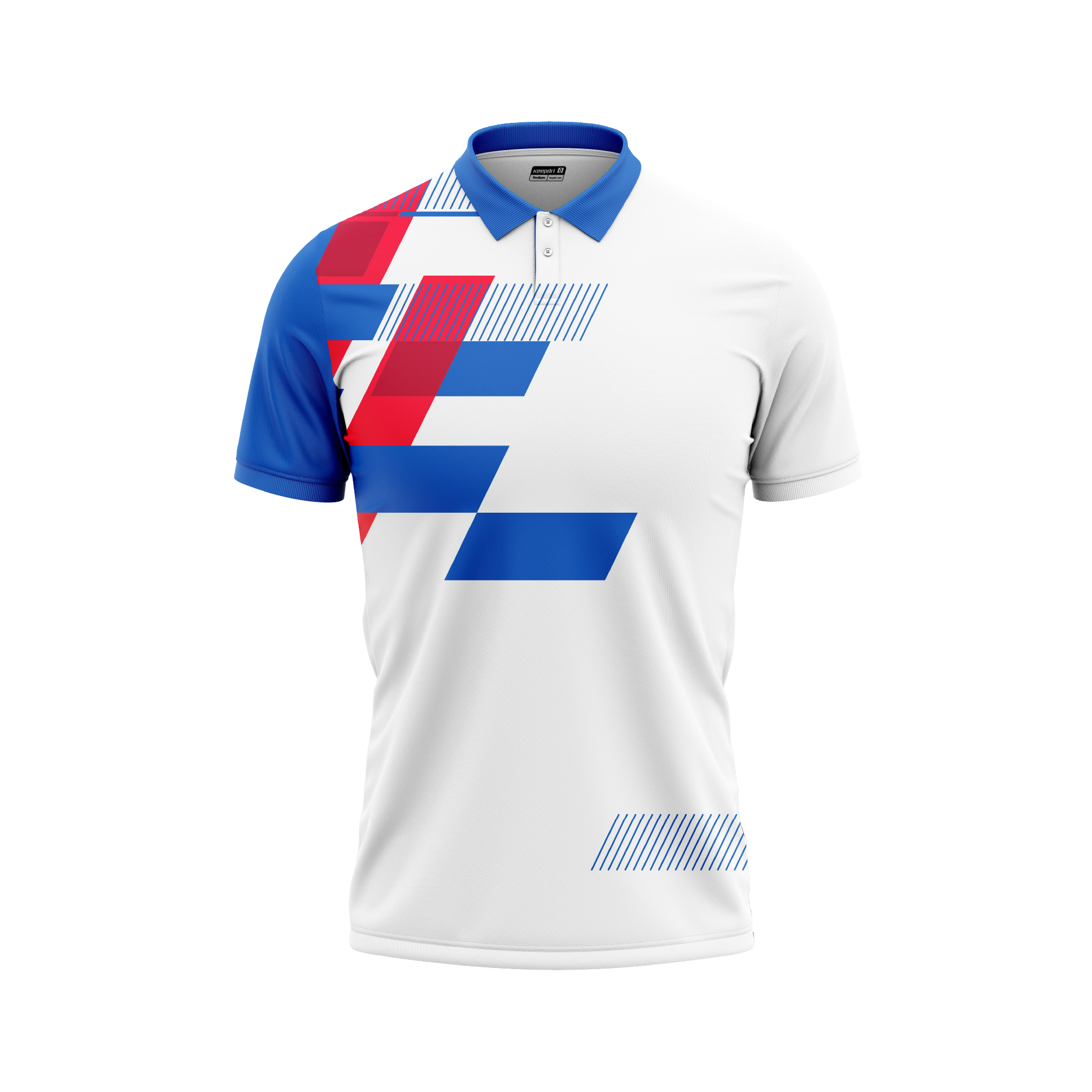 Custom Pickleball & Tennis Polo – Pixel Blocks